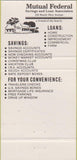 Matchbook Cover - Mutual Federal Savings Loan Sidney OH 30 Strike