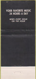Matchbook Cover - WINZ Radio Miami FL 30 Strike