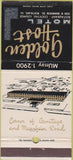 Matchbook Cover - Golden Host Motel Northlake IL 30 Strike