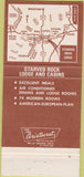 Matchbook Cover - Starved Rock Lodge Utica IL 30 Strike