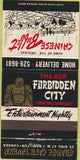 Matchbook Cover - Forbidden City Chinese Food Hamilton ON 30 Strike