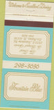 Matchbook Cover - Fountain Blue Des Plaines IL Restaurant 30 Strike