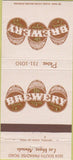 Matchbook Cover - Brewery Las Vegas NV restaurant 30 Strike