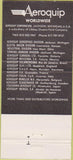 Matchbook Cover - AeroQuip Hose Lines Van Wert OH 30 Strike
