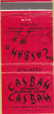 Matchbook Cover - The Casbah Chicago IL Skokie  30 Strike