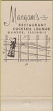 Matchbook Cover - Mangam's  Dundee IL 30 Strike