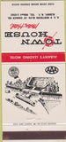 Matchbook Cover - Town House Motor Hotel Albany NY 30 Strike