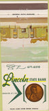 Matchbook Cover - Lincoln State Bank Milwaukee? 30 Strike