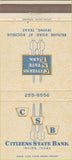 Matchbook Cover - Citizens State Bank Irving TX 30 Strike