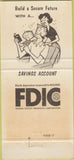 Matchbook Cover - Citizens State Bank Irving TX 30 Strike
