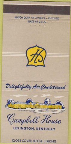 Matchbook Cover - Campbell House Lexington KY 30 Strike