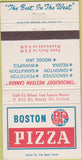 Matchbook Cover - Boston Pizza Vancouver Regina Edmonton Moose Jaw 30 Strike