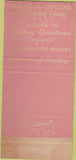 Matchbook Cover - Terrace Lounge Hotel Claremont Oakland Berkeley CA 30 Strike