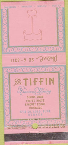 Matchbook Cover - The Tiffin Denver CO 30 Stick