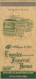 Matchbook Cover - Edmonds Funeral Home Biddeford ME 30 Strike