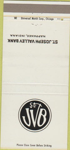 Matchbook Cover - St Joseph Valley Bank Nappanee IN 30 Strike