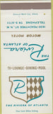 Matchbook Cover - The Riviera of Atlanta Motor Hotel GA 30 Strike