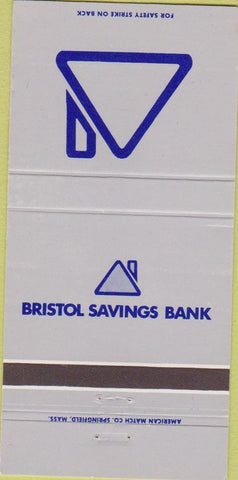 Matchbook Cover - Bristol Savings Bank Plainville CT 30 Strike