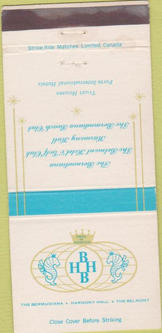 Matchbook Cover - The Bermudiana Bermuda WEAR 30 Strike