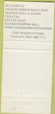 Matchbook Cover - Denham Place Inn Vancouver BC 30 Strike