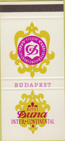 Matchbook Cover - Hotel Duna Budapest 30 Strike
