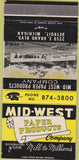 Matchbook Cover - Mid West Paper Products Co Detroit MI 30 Strike