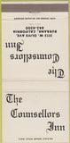 Matchbook Cover - Counsellors Inn Burbank CA 30 Strike