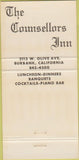 Matchbook Cover - Counsellors Inn Burbank CA 30 Strike