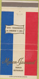 Matchbook Cover - Maison Taussaud French Restaurant Bakersfield CA 30 Strike