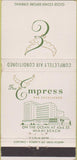 Matchbook Cover - The Empress Miami Beach FL 30 Strike