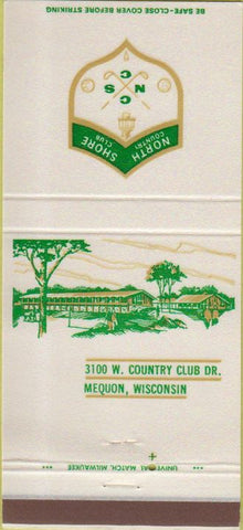 Matchbook Cover - North Shore Country Club Mequon WI 30 Strike