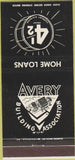 Matchbook Cover - Averying Building Association Louisville KY 30 Strike