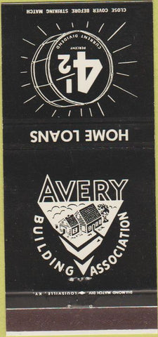 Matchbook Cover - Averying Building Association Louisville KY 30 Strike
