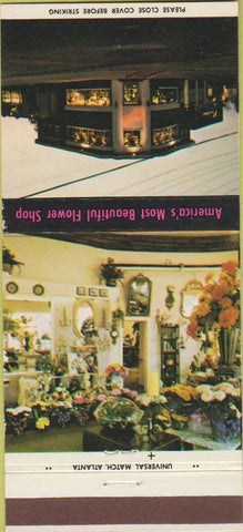 Matchbook Cover - Zimlich Flowers Mobile AL 30 Strike