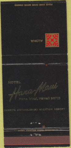 Matchbook Cover - Hotel Hana Maui HI 30 Strike