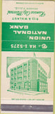 Matchbook Cover - Union National Bank Kansas City MO 30 Strike