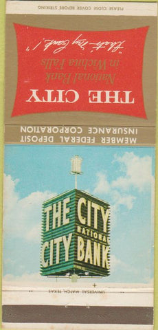 Matchbook Cover - The City National Bank Wichita Falls TX 30 Strike
