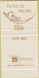 Matchbook Cover - Talco State Bank Talco TX 30 Strike