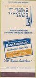 Matchbook Cover - 1st National Bank Covington KY Bank Americard 30 Strike