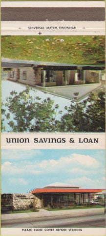 Matchbook Cover - Union Savings Loan Covington KY 30 Strike