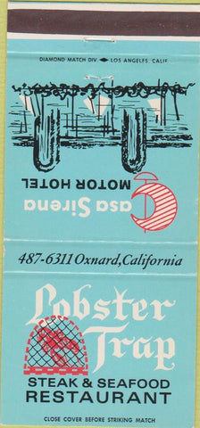 Matchbook Cover - Casa Sirena Motor Hotel Oxnard CA 30 Strike