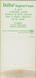 Matchbook Cover - Delfen Vaginal Foam WEAR women's health 30 Strike