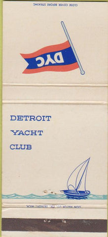 Matchbook Cover - Detroit Yacht Club WEAR 30 Strike