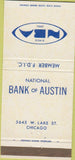 Matchbook Cover - Bank of Austin Chicago IL 30 Strike