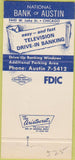 Matchbook Cover - Bank of Austin Chicago IL 30 Strike