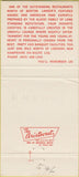 Matchbook Cover - Lander's Boston MA Arabic Food 30 Strike