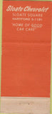 Matchbook Cover - City Club of Hartford CT Chevrolet WEAR 30 Stick