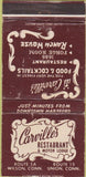 Matchbook Cover - Carville's Restaurant Union Wilson CT WEAR 30 Strike