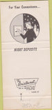 Matchbook Cover - American State Bank Lawrenceburg IN 30 Strike