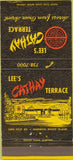 Matchbook Cover - Lee's Cathay Terrace Warwick RI 30 Strike